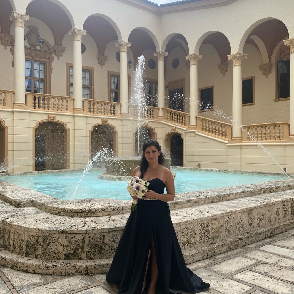 CUSTOM BLACK VEIL DRESS